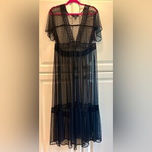 TORRID Mesh Embroidered Kimono